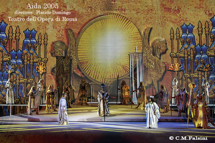 AIDA 2005 direttore  Placido Domingo. Teatro dell'Opera di Roma