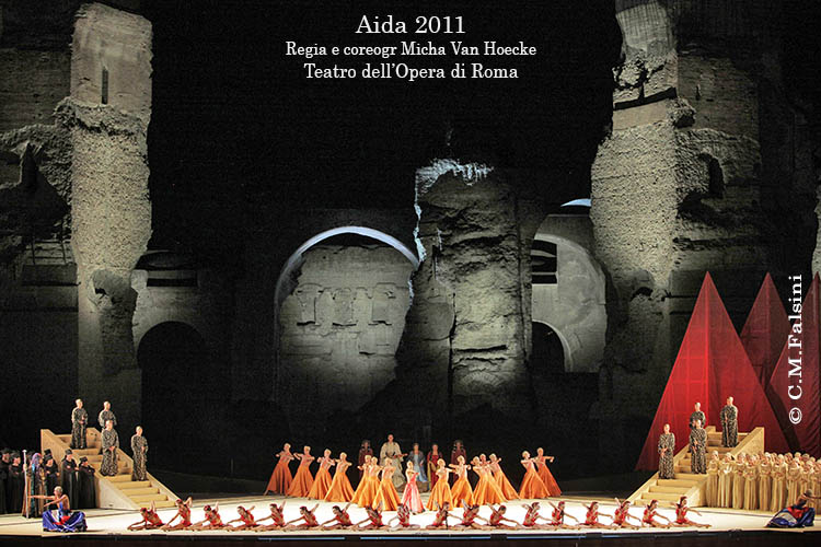 Aida 2011 regia di Micha Van Hoecke Terme di Caracalla