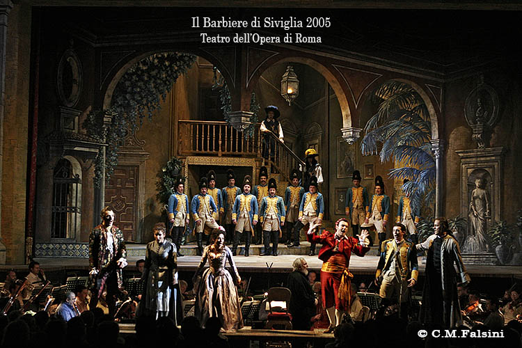 IL BARBIERE DI SIVIGLIA 2005 regia di Gianluigi Gelmetti Teatro dell'Opera di Roma