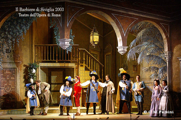 Il Barbiere di Siviglia 2003 regia di Gianluigi Gelmetti. Teatro dell'Opera di Roma