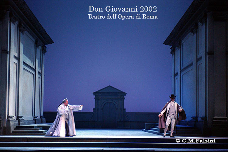 Don Giovanni 2002 regia di Gigi Proietti. Teatro dell'Opera di Roma