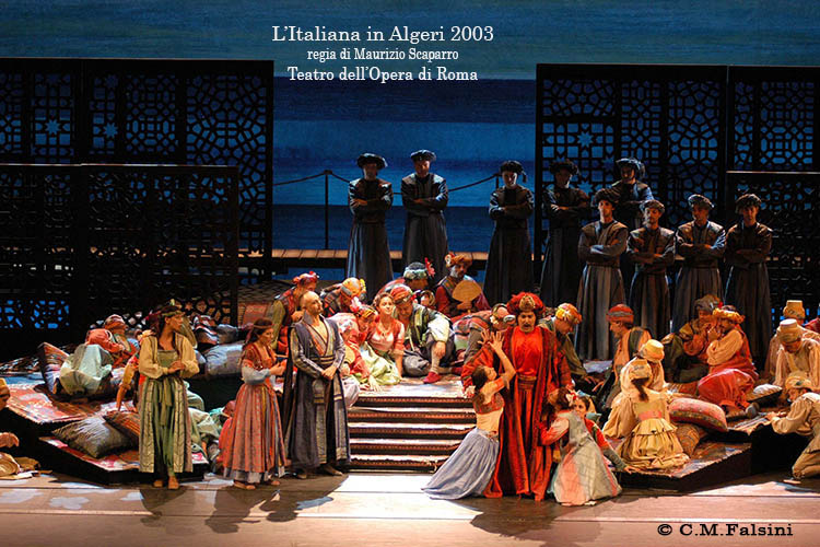 L'Italiana in Algeri 2003 regia di Maurizio Scaparro. Teatro dell'Opera di Roma