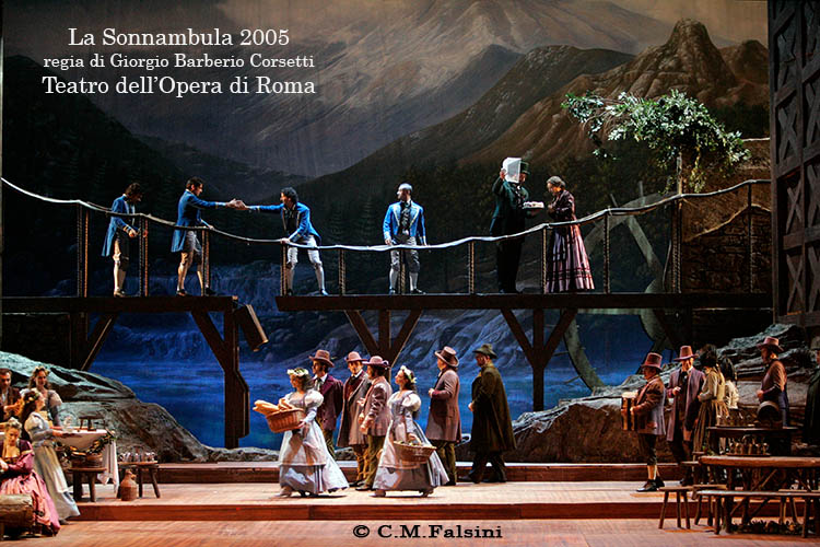 LA SONNAMBULA 2005 regia di G.Barberio Corsetti Teatro dell'Opera di Roma