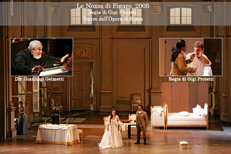 LE NOZZE DI FIGARO 2005 regia di Gigi Proietti